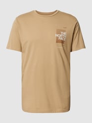 T-Shirt mit Label-Print von The North Face Beige - 17