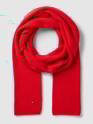 Schal mit Label-Stitching Modell 'ESSENTIAL FLAG' von Tommy Hilfiger Rot - 4