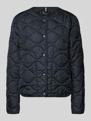 camel active Gewatteerd jack met labeldetails in lichtblauw online