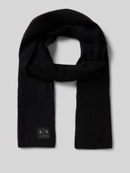 Schal mit Effektgarn und Label-Detail von ARMANI EXCHANGE Schwarz - 41