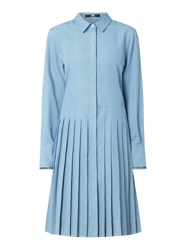 Blusenkleid mit plissiertem Rockteil  von Karl Lagerfeld Blau - 37