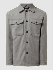 Hemdjacke mit Karomuster  von Tom Tailor Denim Grau - 39