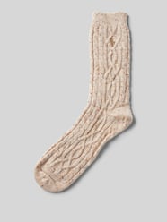 Socken mit Zopfmuster Modell 'DONEGAL AARON' im 3er-Pack von Polo Ralph Lauren Beige - 48