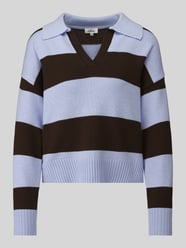 Sweter z dzianiny o kroju boxy fit z mieszanki bawełny od s.Oliver RED LABEL - 48