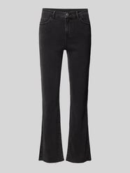 Regular Fit High-Waist-Jeans mit offenem Saum Modell 'SHEILA' von Vero Moda Schwarz - 8