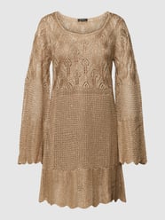 Sukienka mini z koronki szydełkowej model ‘WHITNEY’ od Marciano Guess Brązowy - 23
