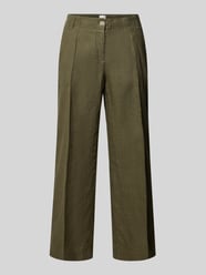 Straight leg linnen broek met verkort model van Brax - 25