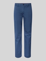 Straight Leg Chino mit Strukturmuster Modell 'DENTON' von Tommy Hilfiger Blau - 14