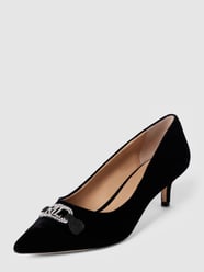 Pumps met labeldetails, model 'AMORY' van Lauren Ralph Lauren Grijs / zwart - 33