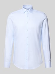 Slim fit zakelijk overhemd van katoen met kentkraag van SEIDENSTICKER - 1