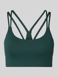 Biustonosz sportowy w kroju slim fit z nadrukiem logo model 'Principal' od Fabletics - 9