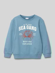 Sweatshirt mit Motiv- und Statement-Print Modell 'FABIAN' von Name It - 34