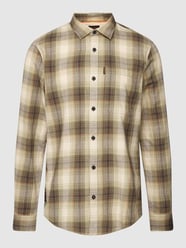 Vrijetijdsoverhemd met labeldetail, model 'Twill Check' van Pme Legend (Pall Mall) Groen - 16