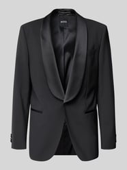 Smoking o kroju regular fit z mieszanki żywej wełny model „JASPER TUX” od BOSS - 19