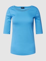 T-Shirt mit Stretch-Anteil von Marc Cain Blau / Türkis - 32
