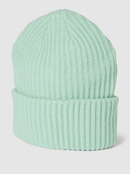 Strickmütze mit breitem Umschlag Modell 'HEXO' von Pieces Grün - 34