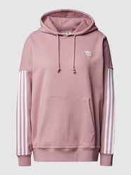 Hoodie met labeldetails van adidas Originals Paars - 18