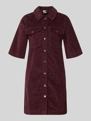Flatteuze vrijetijdsjurk van katoenmix, model 'FENJA' van Vero Moda Bordeaux - 21