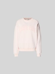 Regular Fit Sweatshirt mit Logo-Detail von Anine Bing Pink - 20