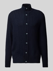 Regular fit gebreid jack met viscose, model 'Jeff' van Brax - 1