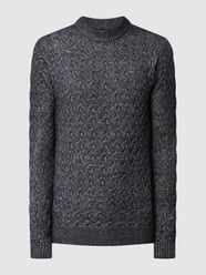 Pullover mit Zopfmuster von Tom Tailor Blau - 9