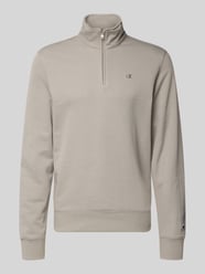 Sweatshirt mit Stehkragen und Reißverschluss von Champion Beige - 6