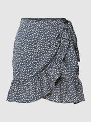Minirock in Wickel-Optik Modell 'ONLOLIVIA AOP WRAP SKIRT' von Only Blau / Türkis - 41