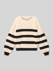 Regular fit gebreide pullover met kraag met ronde hals van s.Oliver RED LABEL - 4