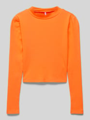 Longsleeve mit geripptem Rundhalsausschnitt Modell 'LINEA' von Only Orange - 37