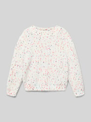 Sweter z dzianiny o kroju regular fit ze wzorem na całej powierzchni model ‘LUDI’ od ONLY - 46