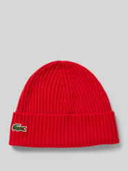 Beanie in Strick-Optik von Lacoste Rot - 5