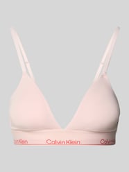 Regular fit beha met logostitching, model 'Triangle' van Calvin Klein Underwear Fuchsia - 23