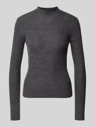 Sweter półgolf o kroju slim fit z czystej wełny od Jake*s Collection - 8