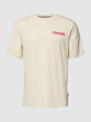 T-Shirt mit Label-Print Modell 'Cassette' von Scotch & Soda Grau - 39