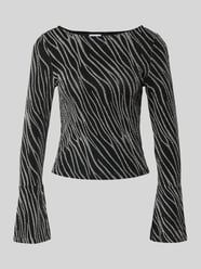 Shirt met lange mouwen en ronde hals, model 'GILLY' van Noisy May - 8