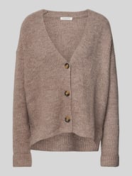 Strickjacke mit Knopfleiste von Christian Berg Woman Beige - 1