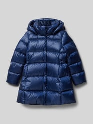 Steppmantel mit Label-Stitching Modell 'CELIA' von Polo Ralph Lauren Kids Blau - 9