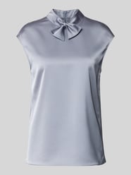 Bluse mit Schleifen-Detail von Emporio Armani Blau - 46