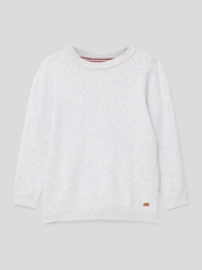 Pullover mit Label-Detail Modell 'SWEATER HUGO' von Mango Grau / Schwarz - 31