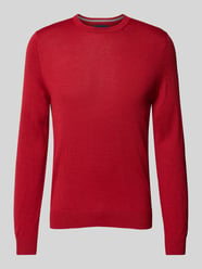 Gebreide pullover met ronde hals van Christian Berg Men Rood - 13