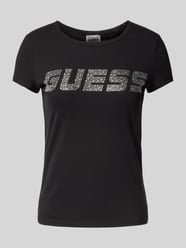 T-Shirt mit Label-Detail Modell 'KIARA' von Guess Activewear - 16