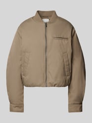 Bomberjacke mit Leistentaschen Modell 'Abrielle' von mbyM Beige - 28