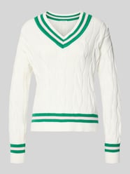 Strickpullover mit V-Ausschnitt von Christian Berg Woman - 44