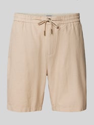 Regular Fit Shorts aus Baumwoll-Leinen-Mix Modell 'Seasonal core' von Scotch & Soda Beige - 9
