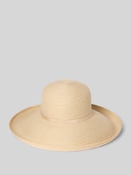 Hoed met hoedband, model 'Raffaelo' van Loevenich Beige - 15