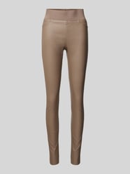 Legging met siernaden, model 'Shantal' van FREE/QUENT Bruin - 18