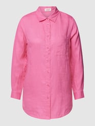 Bluzka koszulowa z czystego lnu od s.Oliver RED LABEL Fuksjowy - 11