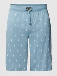 Sweatshorts mit Allover-Logo von Polo Ralph Lauren Underwear Blau - 5
