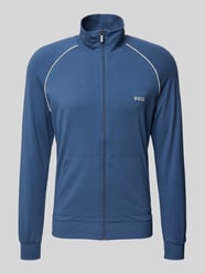 Sweatjacke mit Label-Stitching von BOSS Blau - 22