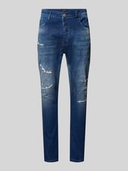 Tapered fit Jeans im 5-Pocket-Design Modell 'Wenko' von ELIAS RUMELIS Blau - 17